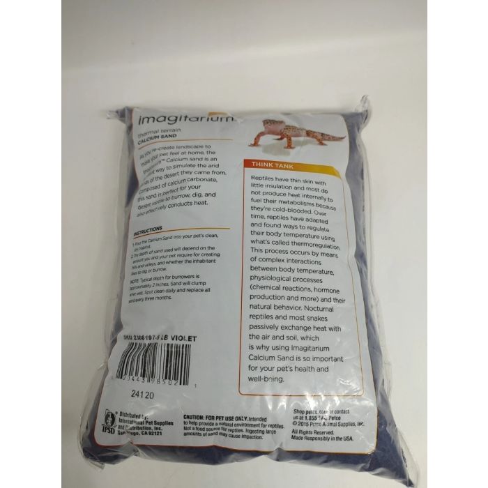 Imagitarium Violet Calcium Reptile Sand, 5lbs